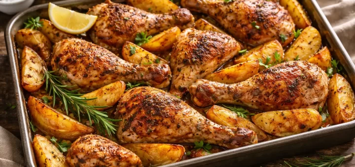 Fırında Tavuk ve Patates Tarifi