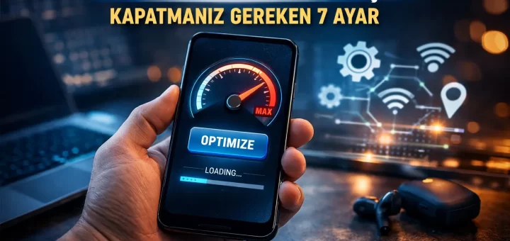 telefonun yavaşlasa 7 ayar