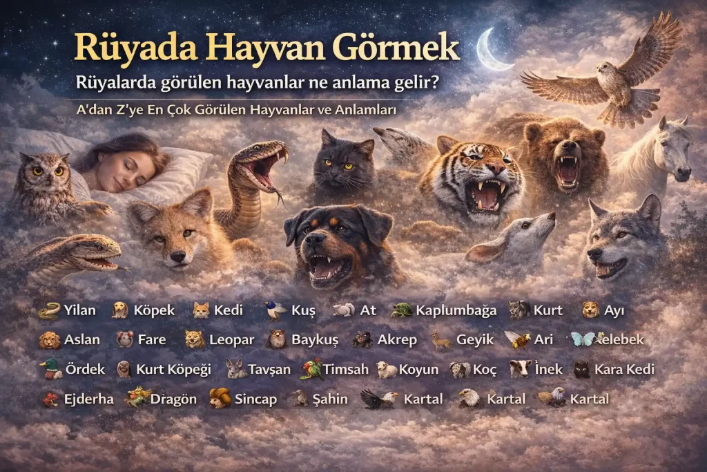 Rüyada Hayvan Görmek Ne Anlama Gelir?