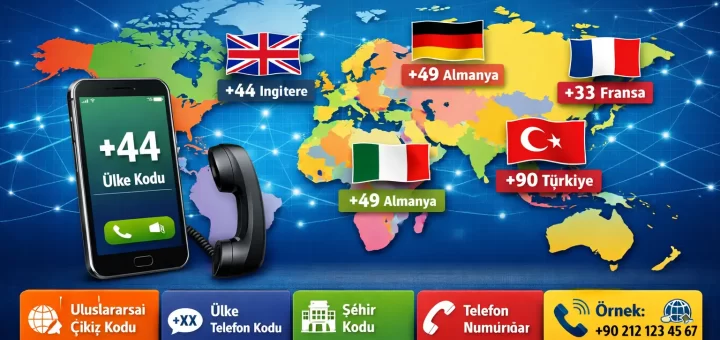 Dünya Telefon Alan Kodları Uluslararası Telefon Kodları Listesi