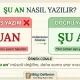 Şu an nasıl yazılır TDK doğru yazımı infografiği
